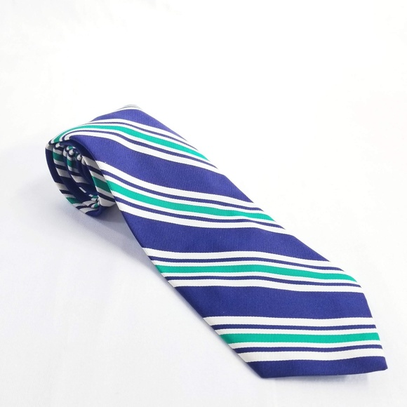Polo Ralph Lauren Green Striped Necktie Italy